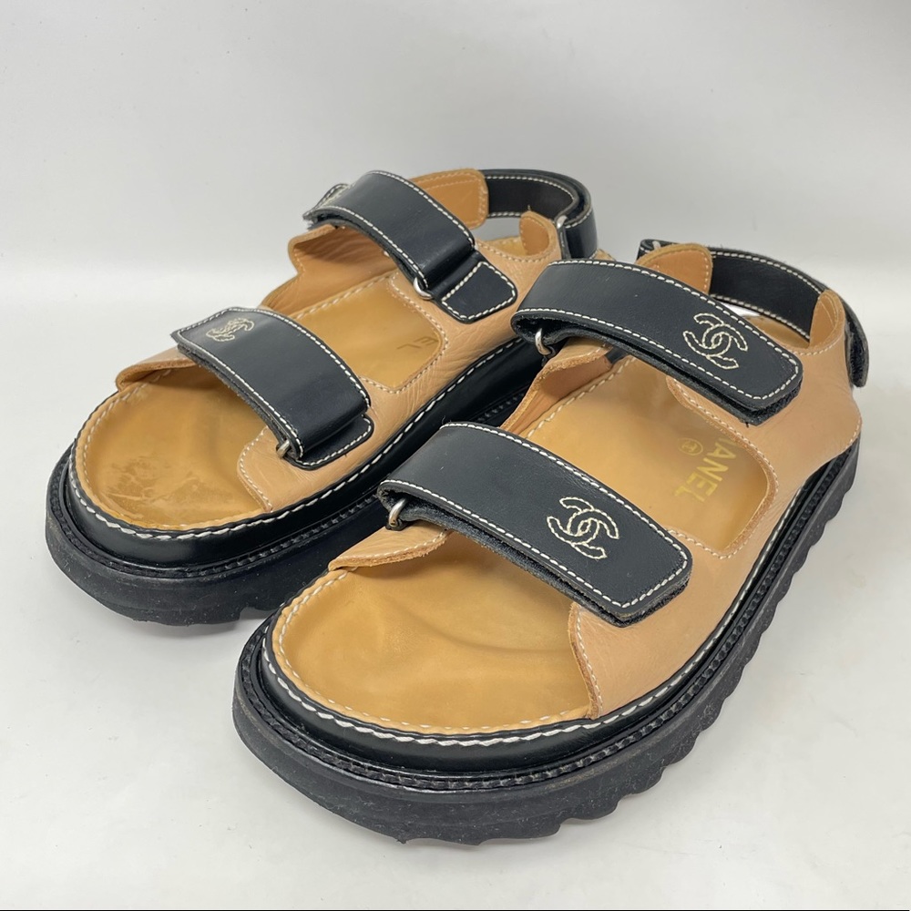 Chanel Dad Sandals Vintage 1999